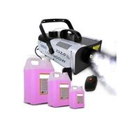 Machine à fumée 900 W avec 2 télécommandes + 15L de liquide pour Mega soirées