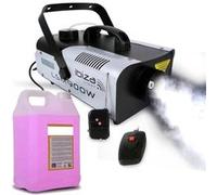 Machine à fumée 900 W avec 2 télécommandes + 5L de liquide pour Mega soirées G