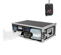 Machine à fumée basse 1500 W, 3 L, écran LCD, effet glace carbonique, télécommande, angle réglable, pour scène et fête