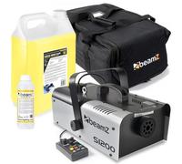 Machines à fumée ou à neige Beamz Machine à fumée combi pack comprenant une machine à fumée 1200W et un sac - idéal pour animer vos soirées