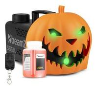 Machine à Fumée Halloween avec Citrouille Animée, Rires Diaboliques et Effets Lumineux - Ambiance Effrayante Halloween pour une Soirée Unique, Exclusivité BeamZ 2024, Liquide Inclus