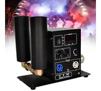 Machine à FuméE Co2 à 2 TêTes 150 W,Machine à FuméE Effet Canon à Co2, Effet de ScèNe Numérique,Colonne D'Air, ContrôLe DMX512, Hauteur de Jet de 5 à 6 m pour Concerts, SoiréEs et Spectacles