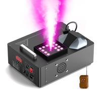Machine à fumée de 1500 W avec 24 LED RVB, d-mx512 et télécommande pour scène de mariage, fête d'Halloween Noël