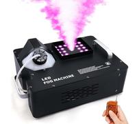 Machine à FuméE De ScèNe, DéBit De FuméE De 18 000 Pi³/Min, PortéE De 8 MèTres, Machine à Brouillard à Base D'Eau Avec 24 Led (Rouge, Bleu, Vert) Et TéLéCommande, ContrôLe Dm×512, éClairage 3000W
