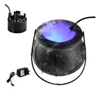 Machine À Fumée D'halloween - Smoke Fog Machine Brume Diffuseur | Chaudron Fumant Machine À Brouillard avec 12 Colorées LED Lum