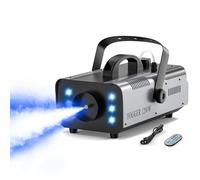 Machine à Fumée, FODEXAZY 1200W 6 LEDs RGB Machine à Brouillard avec Télécommande et Réservoir 1L pour Halloween, Mariage, Fête, Théâtre