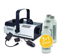 Machine à fumée Karma DJ902 - FOGGER 900W, Capacité 1L, Télécommandes sans fil/filaire - jusqu'à 260 m3/min de fumée - 4L INCLUS