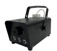 Machine à fumée LED 500 W avec télécommande et éclairage RVB 3 en 1 for spectacle sur scène, discothèque, karaoké, fête, club, bar, événement Effets de scène(Six lights)