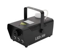 Machine à fumée LED RVB 500 W avec télécommande et câble de 2,5 m | 23 x 11 x 11 cm, réservoir de 0,3 l, portée de pulvérisation 3-5 m, volume de brume 6000 cu.ft/min pour scène, théâtre, DJ