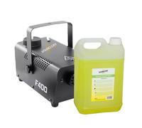 Machine à fumée + Liquide à Fumée 5 LITRES - Puissance 400 Watt, Très bon Débit - Temps de chauffe rapide - Réservoir 0,3 Litres - Facile à transporter, idéale pour DJ