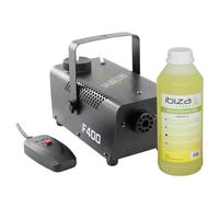 Machine à fumée + Liquide à Fumée - Puissance 400 Watt, Très bon Débit - Temps de chauffe rapide - Réservoir 0,3 Litres - Facile à transporter, idéale pour DJ (1 MACHINE + 1L)