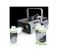 machine à fumée lsm1200pro programmable avec dmx - 2 télécommandes - 1200w + 3l de liquide inclus