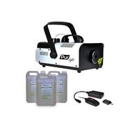 Machine à fumée PRO DJ MEGA Smoke 900W + Etrier de fixation + 2 télécommande +15L de Liquide NEWARK900