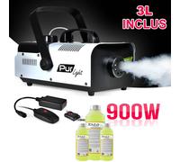 Machine à fumée PRO DJ MEGA Smoke 900W + Etrier de fixation + 2 télécommande +3L de Liquide PUR LIGHT NEWARK900