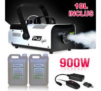 Machine à fumée PRO DJ Sono 900W + Etrier de fixation + 2 télécommande +10L de Liquide PUR LIGHT NEWARK900