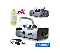 Machine à fumée Pro Méga SMOKE haute densité 1500W + Etrier de fix + 2 télécommandes NEWARK1500 +4L Liquide