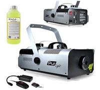 Machine à fumée Pro Méga SMOKE haute densité 1500W + Etrier de fix + 2 télécommandes NEWARK1500 +9L Liquide