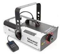 Beamz S1500LED - Machine à Fumée Professionnelle avec 9x LED RBG, 1500W, Réservoir de 2000ml, Idéal pour vos Soirées Gris