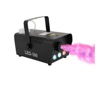 Machine à Fumée Professionnelle, Machine à Fumée 500W avec 3 LED RGB, Machine à Brouillard Portable Préchauffage 5 Min, Smoke Machine Télécommande pour DJ Fêtes Halloween Mariage