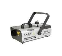 Ibiza Machine à fumée professionnelle LSM1500PRO 1500W programmable en DMX télécommande sans fil Noir