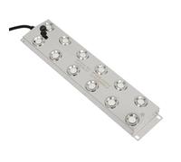 Machine à fumée ultrasonique avec 12 têtes 400 W 5000 ml/h avec protection IP68 contre l'eau et bouées flottantes Fonctionnement 1,7 MHz Machine à fumée ultrasonique pour étangs, jardin et serre