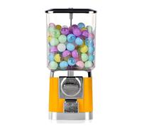 Machine à Gashapon, Machine à vendre capsules/jouets, Jouet à surprise nostalgique et distributeur de bonbons, adapté aux enfants et adultes, utilisable pour décoration de maison, fête, fête e yellow