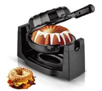 Machine À Gâteau Électrique Rotative avec Pieds Antidérapants Et Plaque Antiadhésive, Poêle Électrique de Petit-déjeuner Rapide À Température Constante Automatique pour la Cuisine Domestique