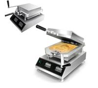 Machine à GâTeaux Aux Fruits Mer Professionnelle, 30X35cm RevêTement AntiadhéSif, Double Plaque Chauffante Et ContrôLe TempéRature En Acier Inoxydable pour Maison Et FêTes,A