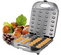 Machine à Gâteaux aux Noix 24 Cavités 1400W, Appareil Électrique à Double Face Chauffante et Revêtement Antiadhésif pour Desserts Maison, Pâtisserie Familiale et Cuisine - Compact et Portable