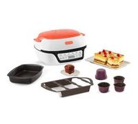 Machine à gâteaux Tefal Cake Factory Tutti Frutti KD804510 Blanc / rose orangé
