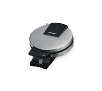 Cloer 289ESR Gaufrier à cornets pour croissants fins et croustillants, Plaques de cuisson 15 cm Ø, Plaques très lourdes, double revêtement résistant au sucre, 800 W, boîtier en acier inoxydable mat