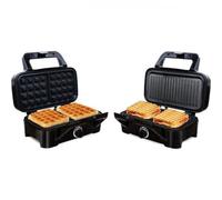 Machine a Gaufre Gaufrier Electrique LITTLE BALANCE 8368 Speed n Mi t 1200 & Grill 2 en G