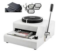 Machine à gaufrer Les plaques d'identité manuelles, Outil d'estampage avec Codage de 72 caractères, Comprend 30 étiquettes en Aluminium, Durable et Facile à Utiliser, pour plaques personnalisées