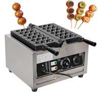 Machine À Gaufres À Bulles Électrique, Gaufrier Professionnel, Contrôle De Température 50-300 °C, Chauffage Double Face, Minuterie 0-5 Min, For Boulangeries, Restaurants Et Kiosques