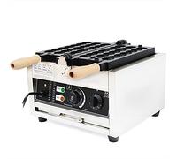 Machine à Gaufres Bubble Waffle Maker Anti-adhésive en Acier Inoxydable Commercial Électrique 1500 W