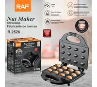 Machine à gaufres électrique à 12 trous pour gâteaux aux noix, machine à biscuits de cuisine pour la pâtisserie professionnelle - Surface antiadhésive R.2526