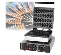 Machine à gaufres électrique commerciale pour bâtons à gaufres, Base Stable, 1550 W 1750 W, presse à gaufres en acier inoxydable 4Slice