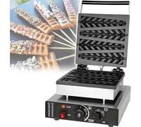 Machine à gaufres électrique commerciale pour bâtons, Base Stable, 1550 W 1750, presse en acier inoxydable 4Slice