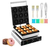Machine à gaufres - VEVOR - Machine à beignets électrique appareil à donuts antiadhésif 9 PCS 2000 W 493 x 363 x 250 mm