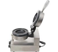 Machine à gaufrettes glacées, revêtement antiadhésif, température réglable, usage professionnel