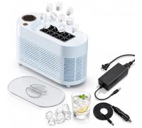 Machine à glace 12V pour camping-car, machine à glace portable AC/DC