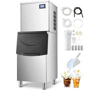 Machine à glace 181kg/jour - Machine à glace autonettoyante automatique avec réservoir de 250 lbs