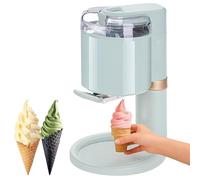 Machine à Glace 1L pour Maison, Sorbetière Automatique Soft Serve, Machine de Table pour Yaourt Glacé et Sorbet, Pièces Amovibles Faciles à Nettoyer, Acier Inoxydable
