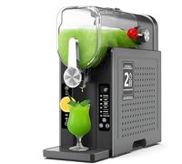 Machine à glace, 6 programmes préréglés, nettoyage automatique, pas besoin de glace, pour Milkshake, Frappe, Margarita, Boisson froide, 42.5x19.5x42cm