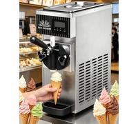 Machine À Glace À L'italienne 2026, Sorbetière Électrique, Machine De Comptoir À Un Seul Parfum, 4-5 L/H, Réservoir De 2,5 L, Acier Inoxydable Pour Usage Commercial, Domestique Et Café