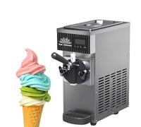 Machine à glace à l'italienne de comptoir mono-parfum Machine à glace à l'italienne professionnelle Avec trémie de 3,5 L Fonction autonettoyante Distributeur de desserts glacés(Stainlesssteel)