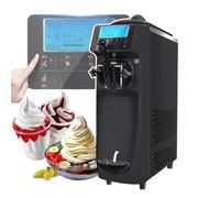Machine à glace à l'italienne professionnelle 1150 W - avec écran tactile, 14-16 L/h (5-8 pièces/temps), réglage de la consistance (glace molle/dure), alerte de niveau bas,A