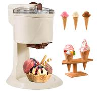 Machine à glace avec couvercle supérieur entièrement transparent, interrupteur à une touche, cuve intérieure de qualité alimentaire, facile à nettoyer, corps amovible pour la cuisine maison