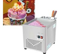 Machine à glace commerciale en rouleau, 30 x 24 cm, en acier inoxydable, for sorbet au yaourt glacé, avec plateau carré