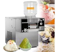Machine à glace commerciale flocon de neige, machine à vitesse réglable,machine à glace pilée coréenne en acier inoxydable broyeur à glace électrique (Modèle mécanique,180kg)